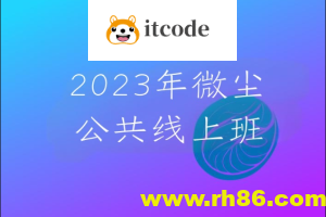 2023年微尘公共线上班