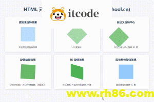 如何用CSS实现HTML元素的旋转效果