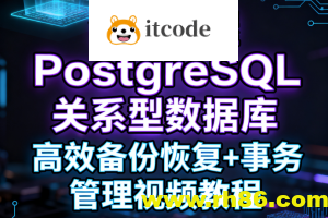 全面掌握PostgreSQL关系型数据库 高效备份恢复+事务管理视频教程