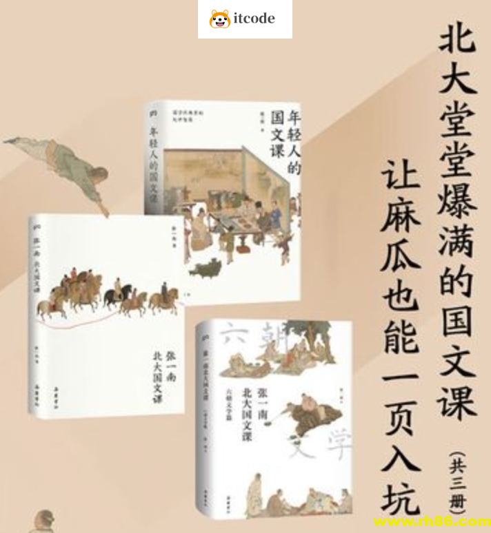 北大堂堂爆满的国文课：让麻瓜也能一页入坑（全3册）