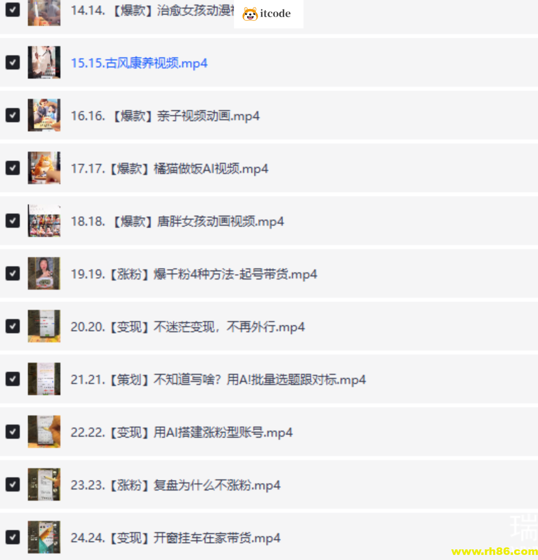 南希小盖AI短视频运营实操课