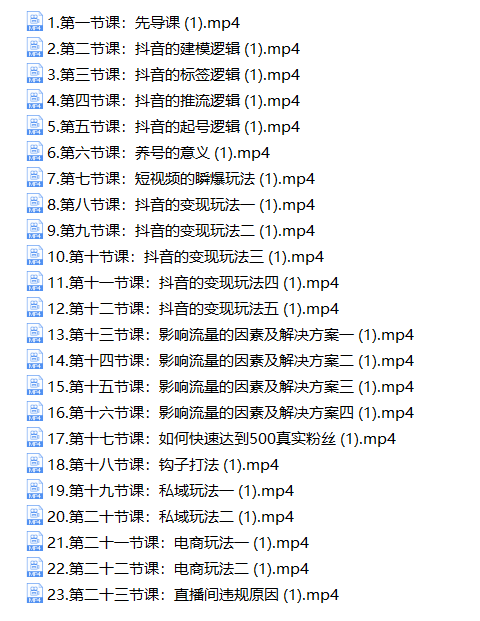 抖音流量认知课，短视频+直播+私域