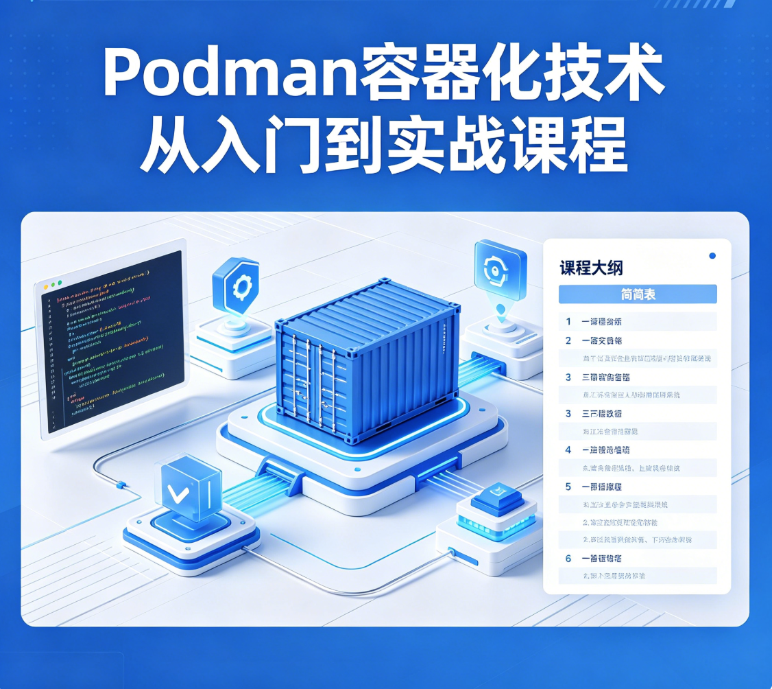 Podman容器化技术从入门到实战课程